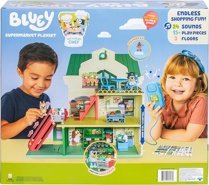 Buy Bluey S13 Lets Play Chef Supermarket Playset | Yallatoys.com