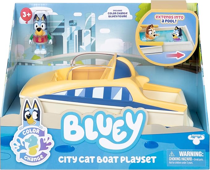 Buy Bluey S13 Color Change Blueys Motorboat Vehicle Exclusive | Yallatoys.com