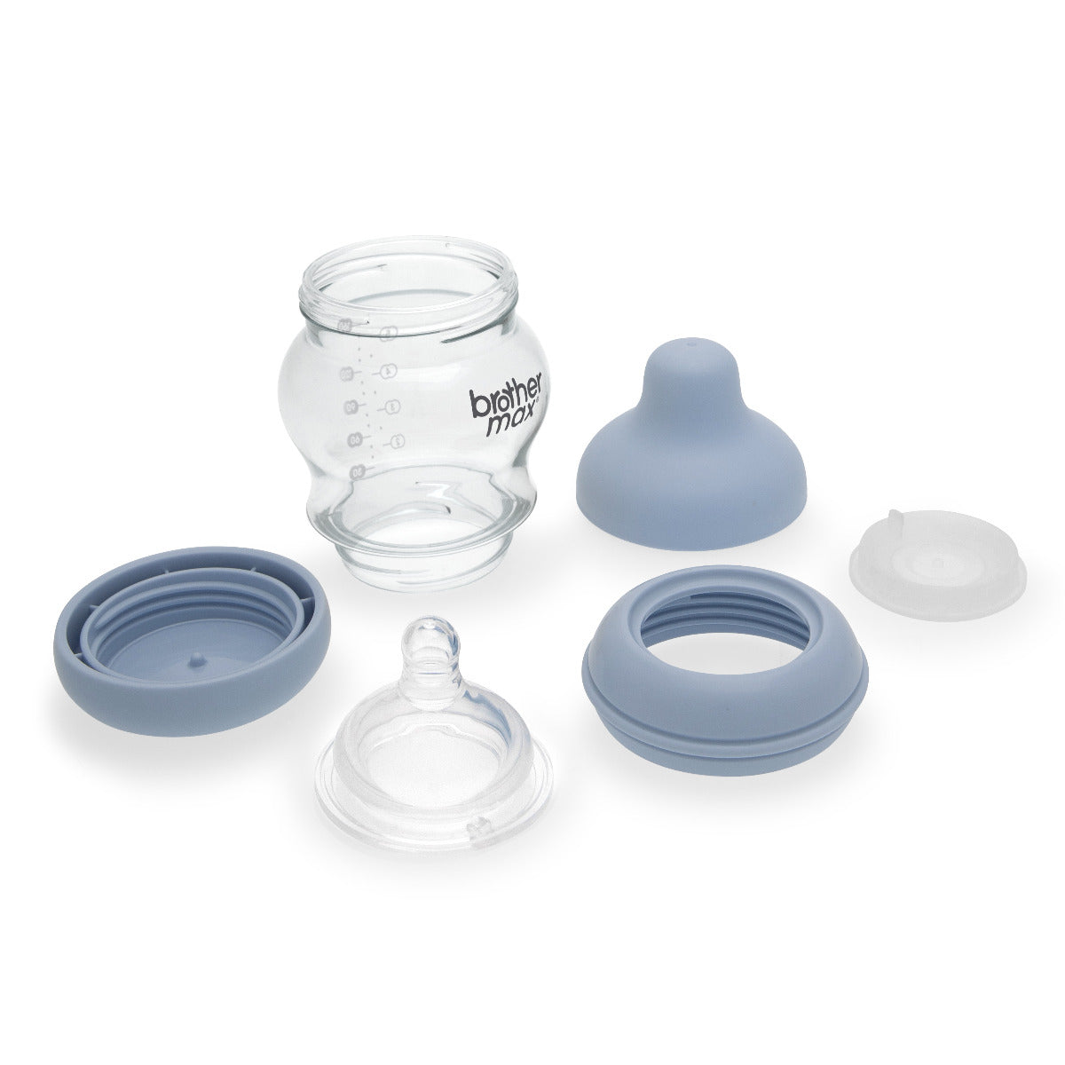 Brother MaxÂ  Pp Anti Colic Feeding Bottle 160Ml/5Oz + S Teat  Blue BROTHERMAX Yallatoys