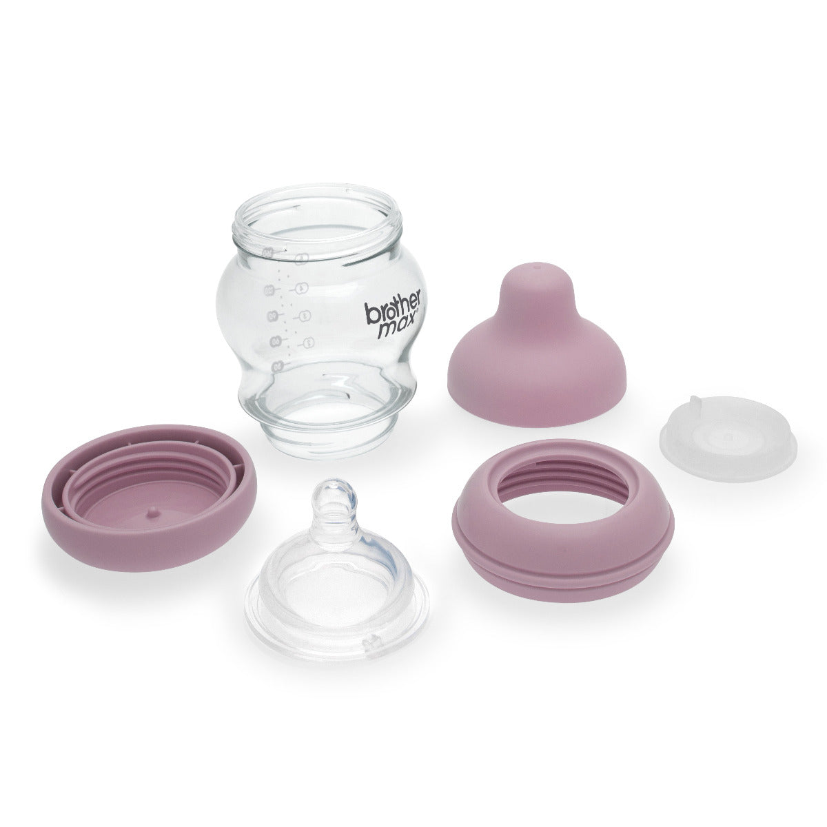 Brother MaxÂ  Pp Anti Colic Feeding Bottle 160Ml/5Oz + S Teat Pink BROTHERMAX Yallatoys