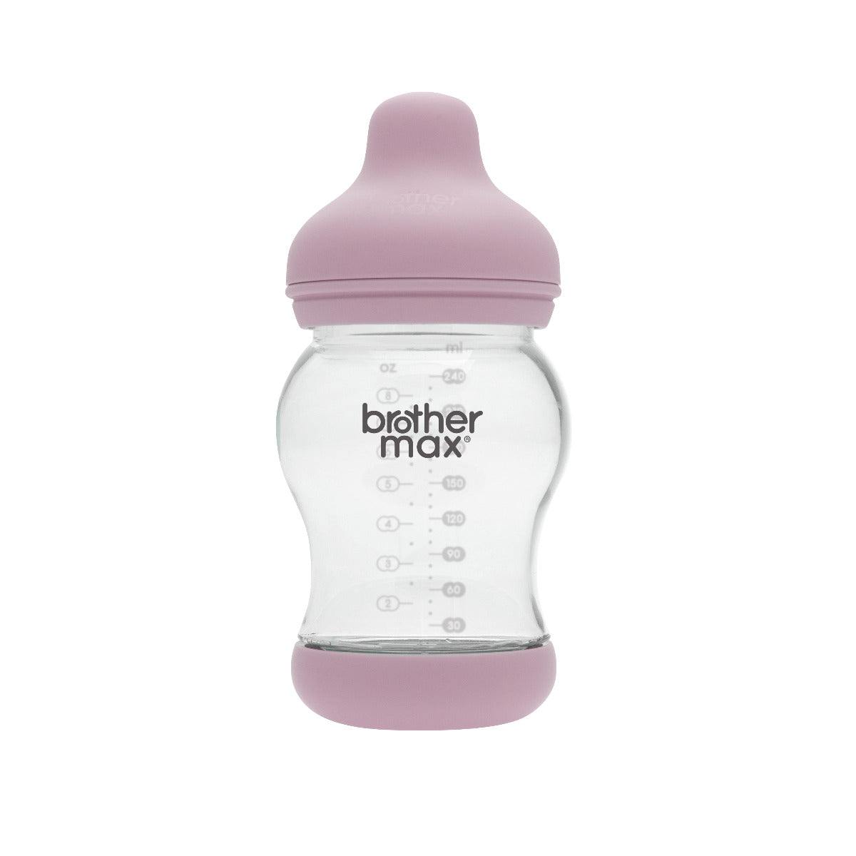 Brother MaxÂ  Pp Anti Colic Feeding Bottle 240Ml/8Oz + M Teat Pink BROTHERMAX Yallatoys