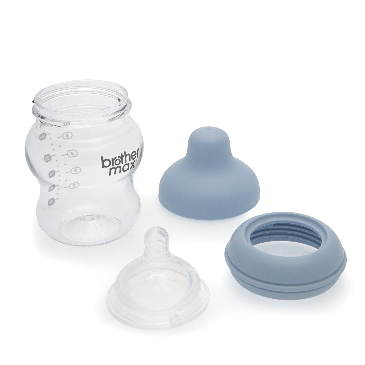 Brother Max Extra Wide Neck Feeding Bottle 160ml/5oz S Teat Color Blue BROTHERMAX Yallatoys