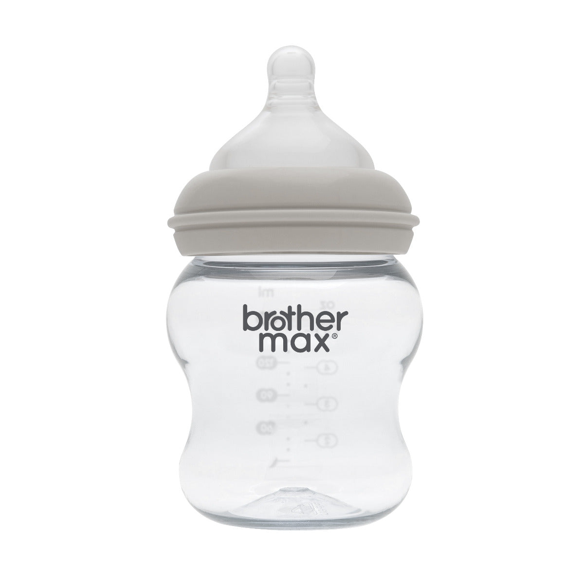 Brother Max Extra Wide Neck Feeding Bottle 160ml/5oz S Teat Color Grey BROTHERMAX Yallatoys