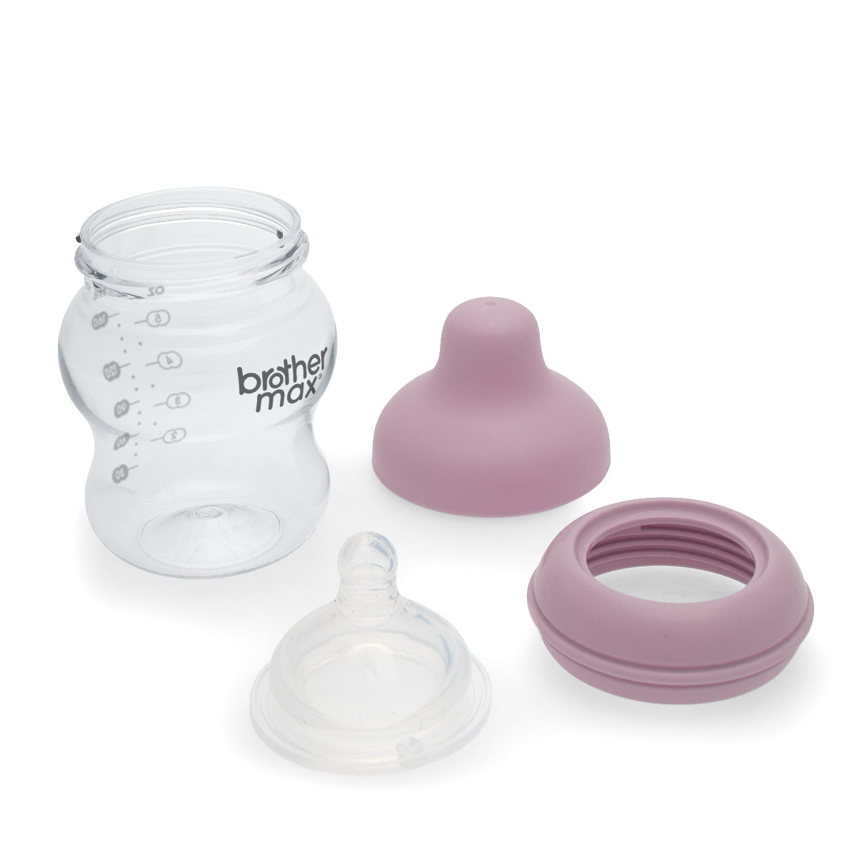 Brother Max Extra Wide Neck Feeding Bottle 160ml/5oz S Teat Color Pink BROTHERMAX Yallatoys