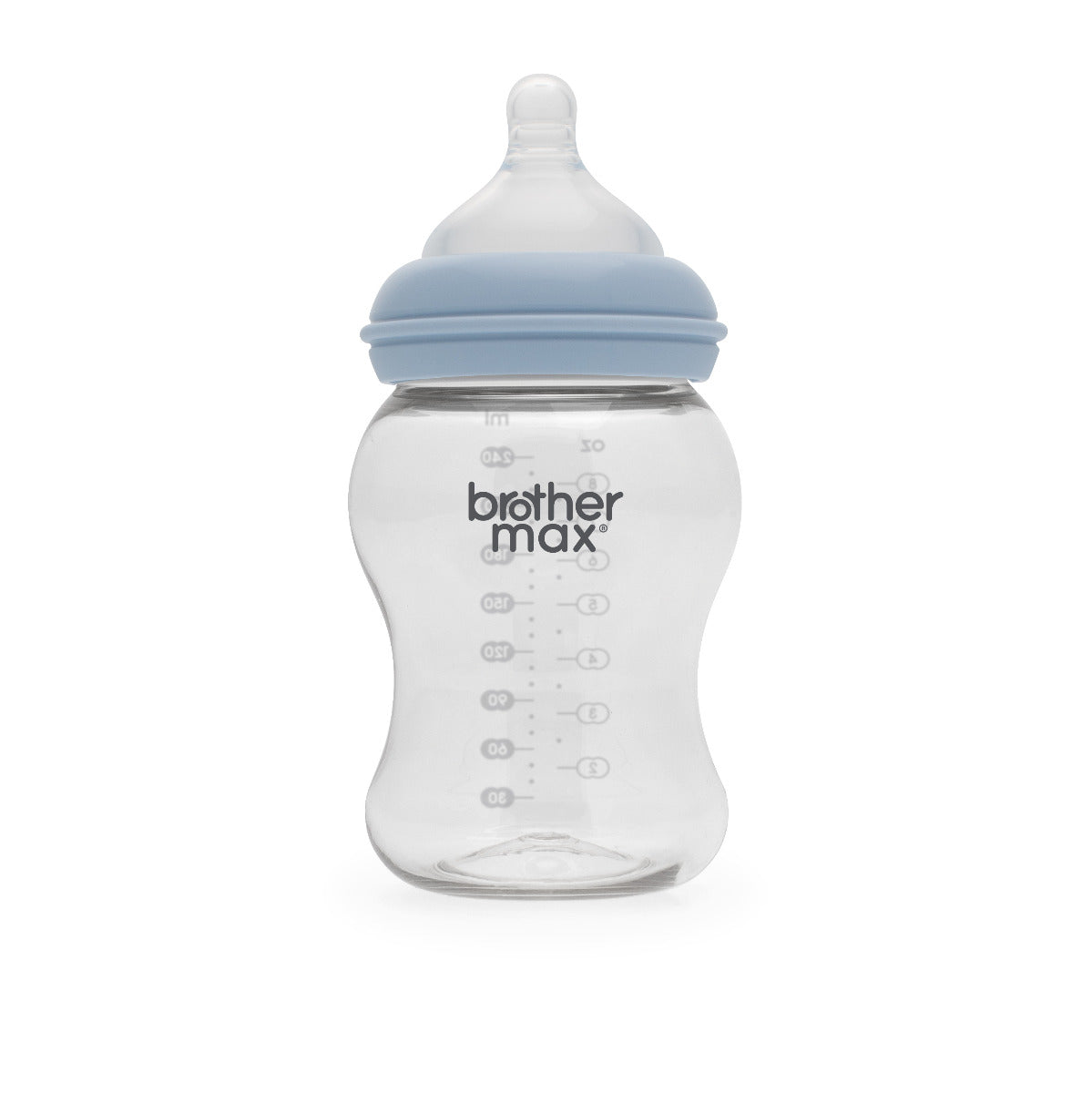 Brother Max Extra Wide Neck Feeding Bottle 240ml/8oz M Teat Color Blue BROTHERMAX Yallatoys