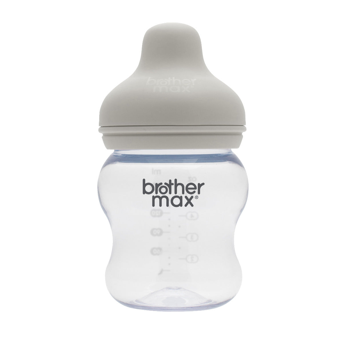 Brother Max Extra Wide Neck Glass Feeding Bottle 160ml/5oz  S Teat Color Grey BROTHERMAX Yallatoys