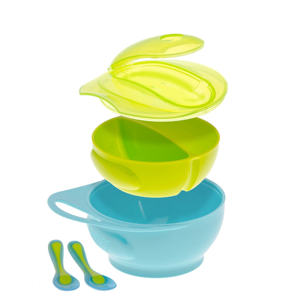 Brother MaxÂ  Easy Hold Weaning Bowl Set Blue/Green BROTHERMAX Yallatoys