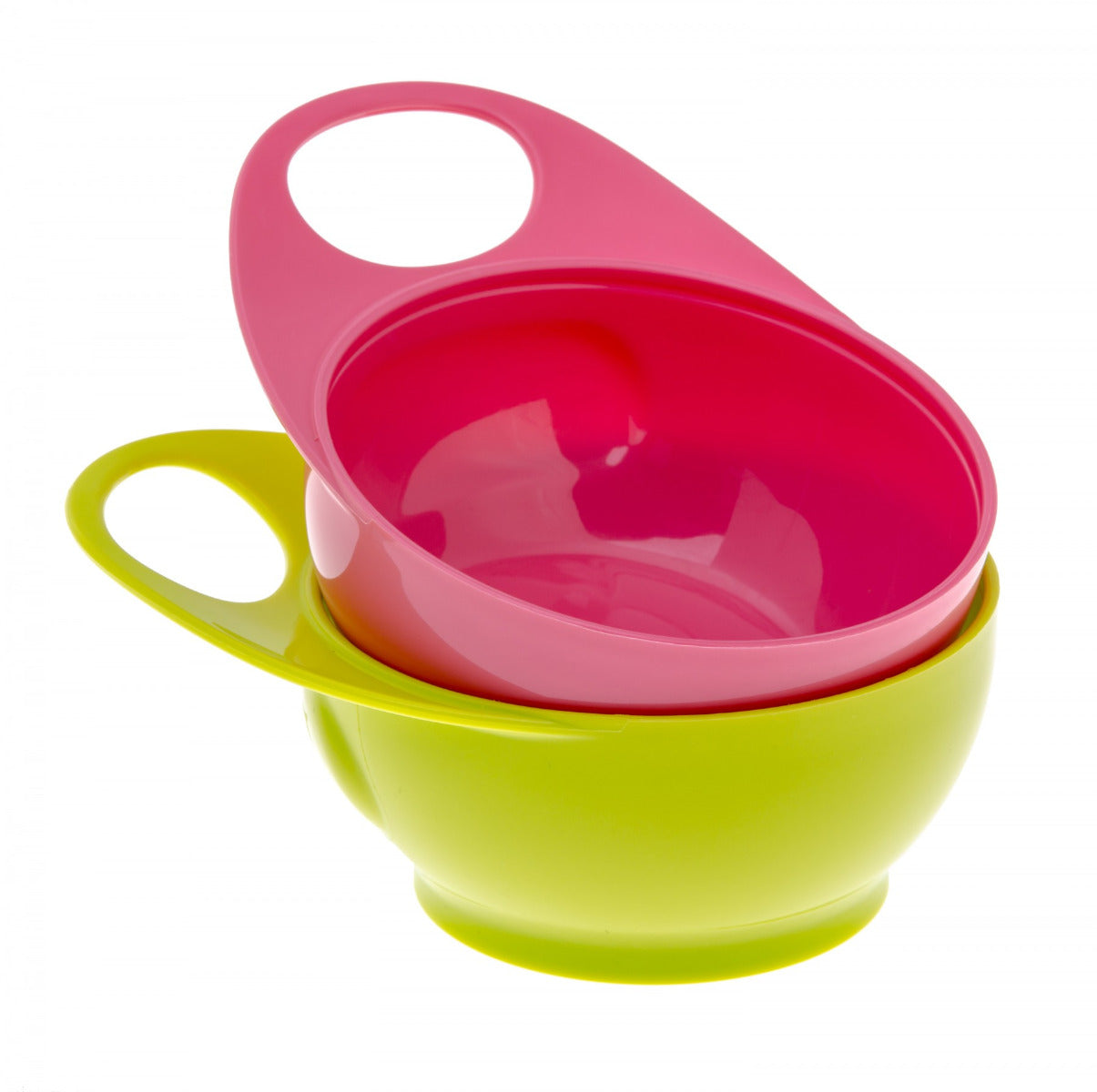 Brother Max Two Easy Hold Bowls Pink Green BROTHERMAX Yallatoys
