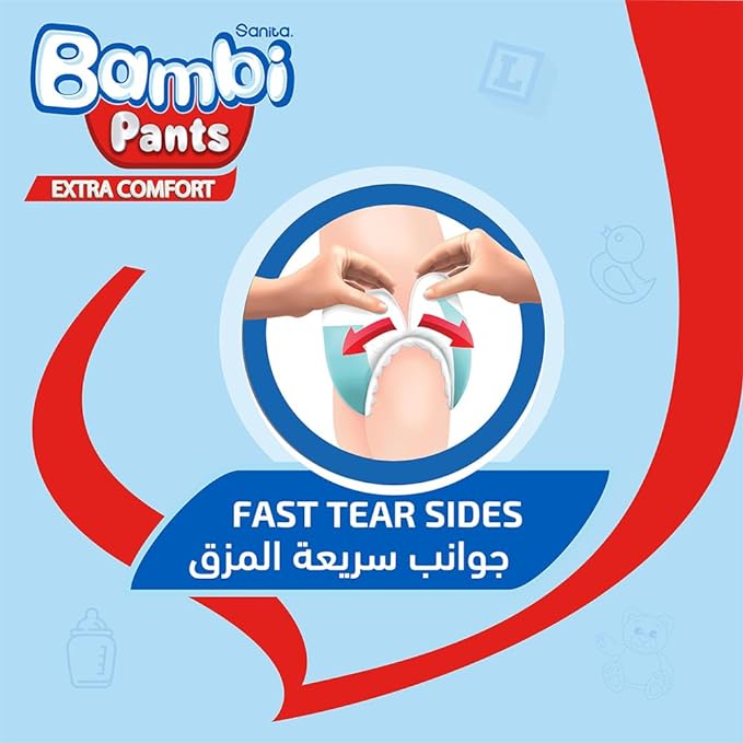 Bambi Baby Pants Size 4  Large 8-14 Kg Jumbo Pack 50 Pcs Bambi Yallatoys