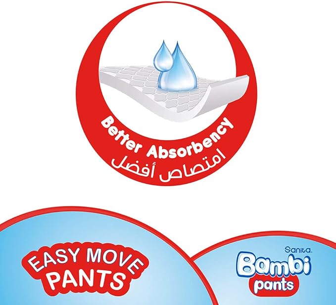 Bambi Pants Size 4 Large 8-14 Kg Jumbo Box 100 Diapers Bambi Yallatoys