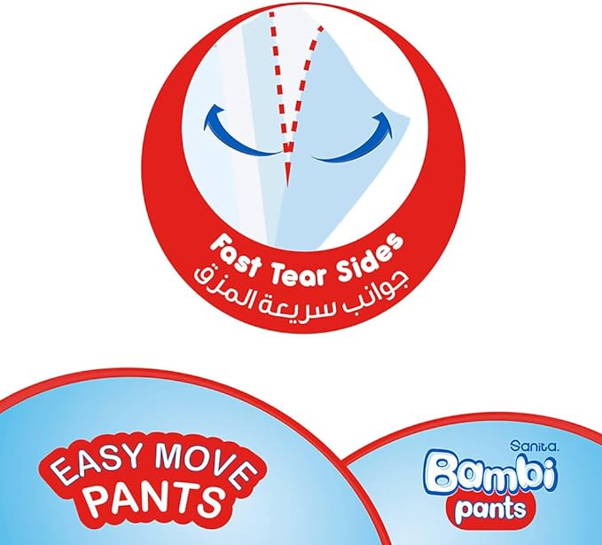 Bambi Pants Size 4 Large 8-14 Kg Jumbo Box 100 Diapers Bambi Yallatoys