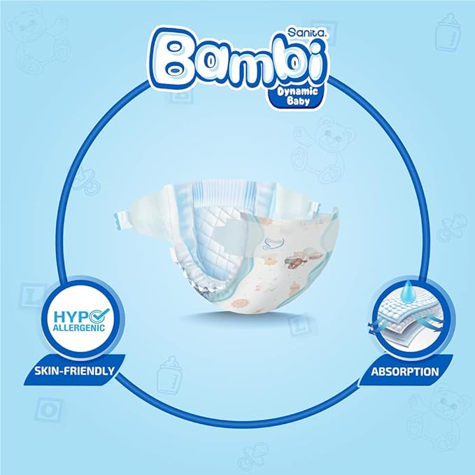 Bambi Size 6 XXL 16+ kg Super Box 72 Diapers Bambi Yallatoys