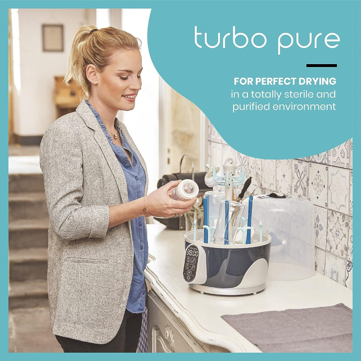 Babymoov Turbo Pure 3 in 1 Steriliser Dryer & Purified Bottle Storage Babymoov Yallatoys