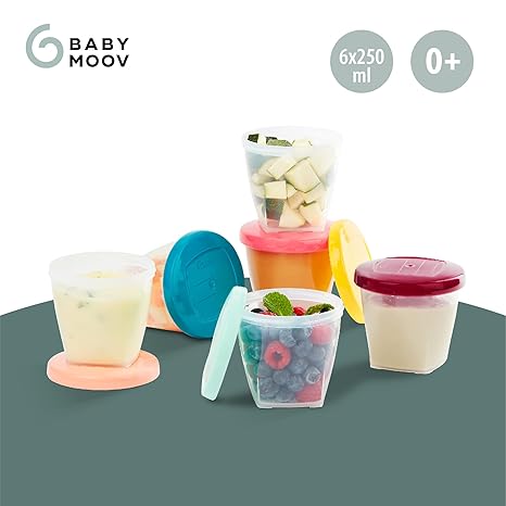 Babymoov Babybols Air Tight Food Containers 6 x 250ml Babymoov Yallatoys