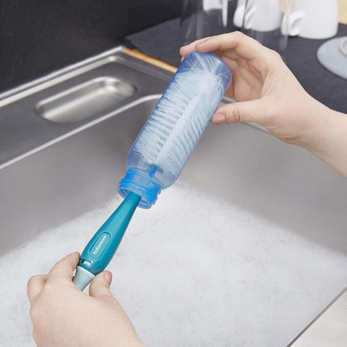 Babymoov 2 in 1 Bottle & Nipple Brush Blue Babymoov Yallatoys