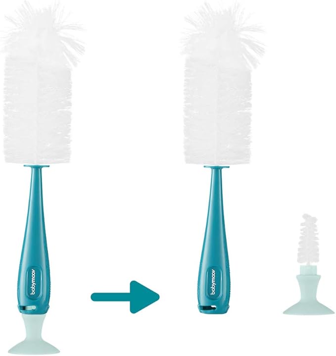 Babymoov 2 in 1 Bottle & Nipple Brush Blue Babymoov Yallatoys