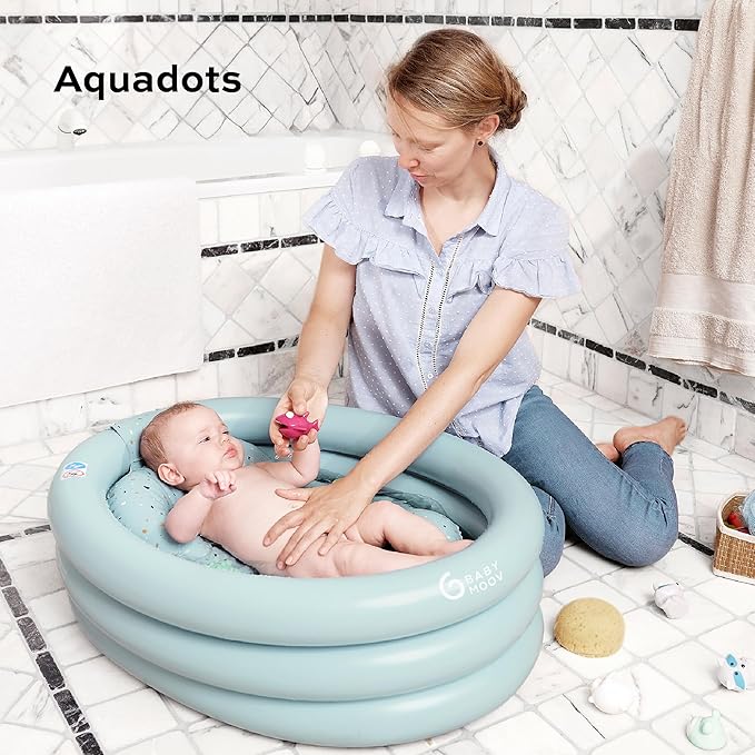 Babymoov Aquadots Inflatable Baby Bath with Bath Support Babymoov Yallatoys