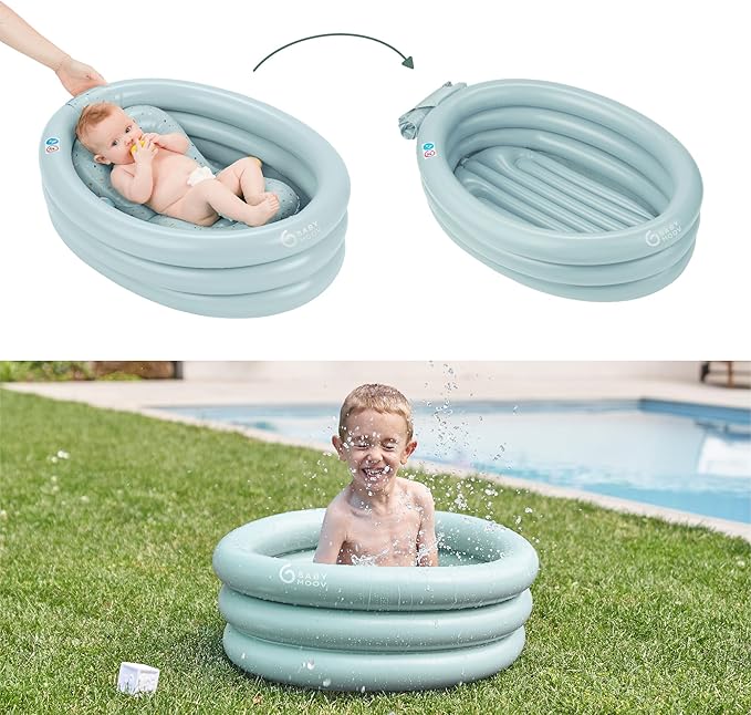 Babymoov Aquadots Inflatable Baby Bath with Bath Support Babymoov Yallatoys
