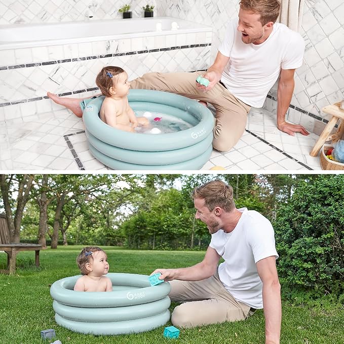 Babymoov Aquadots Inflatable Baby Bath with Bath Support Babymoov Yallatoys