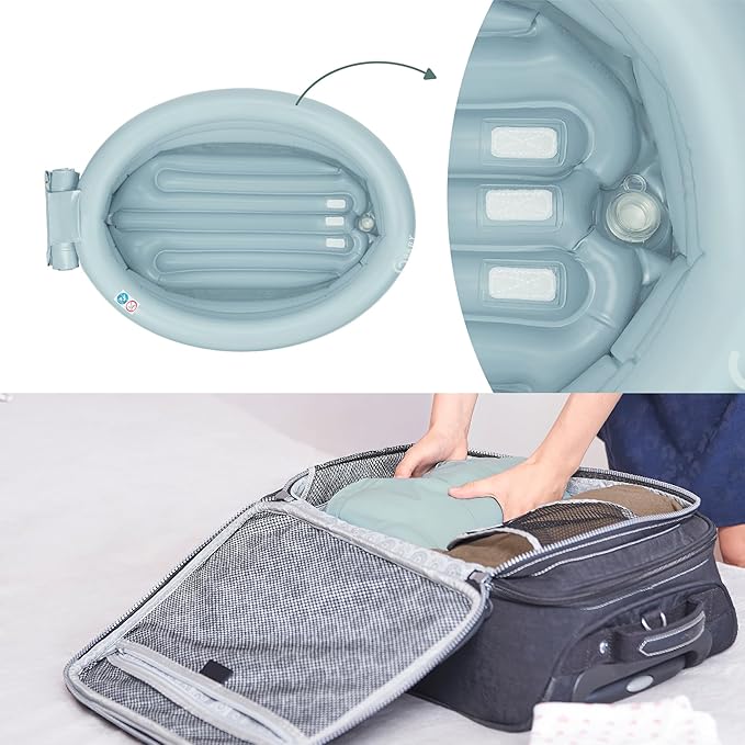 Babymoov Aquadots Inflatable Baby Bath with Bath Support Babymoov Yallatoys