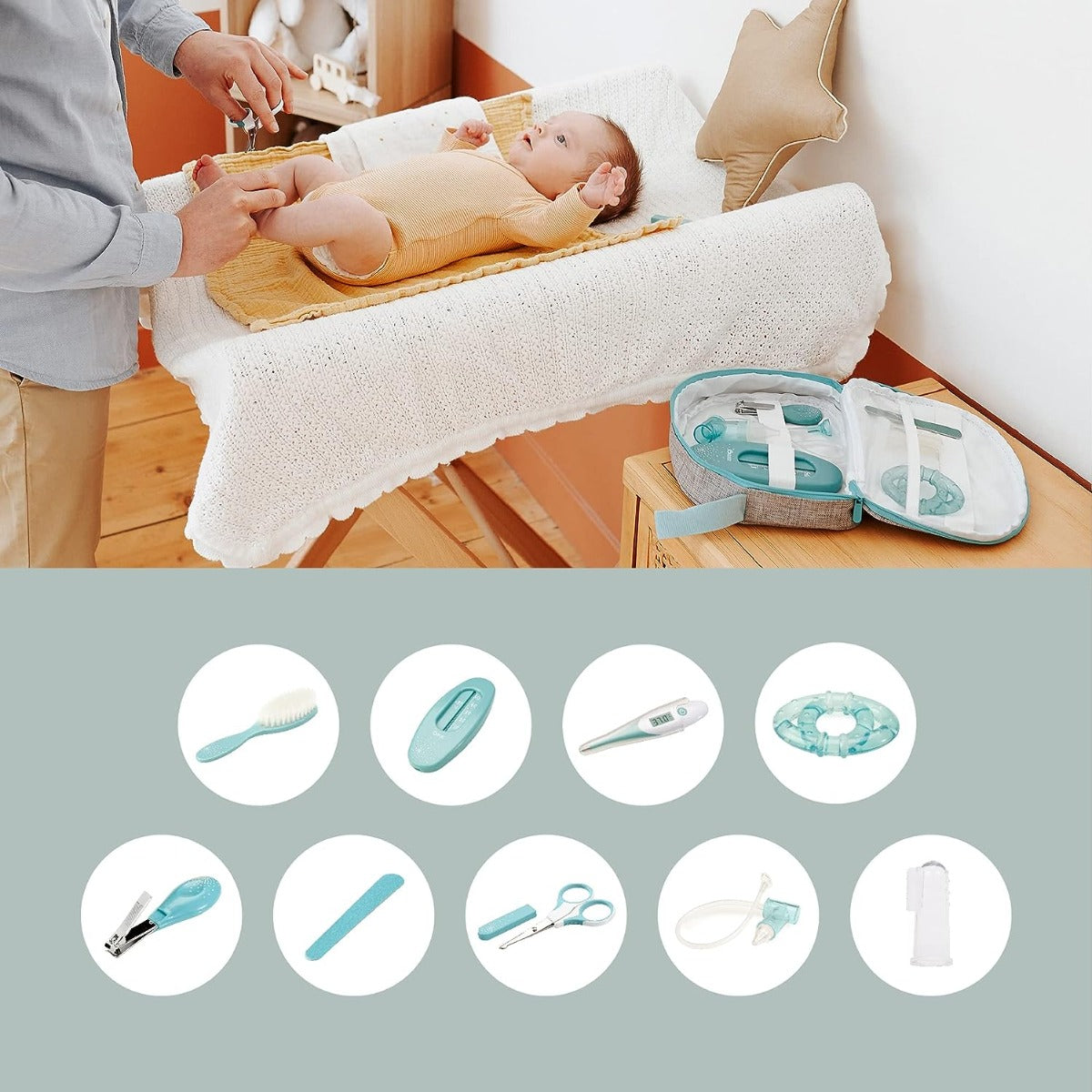Babymoov Personal Care Kit Vanity Grooming Set Blue Babymoov Yallatoys