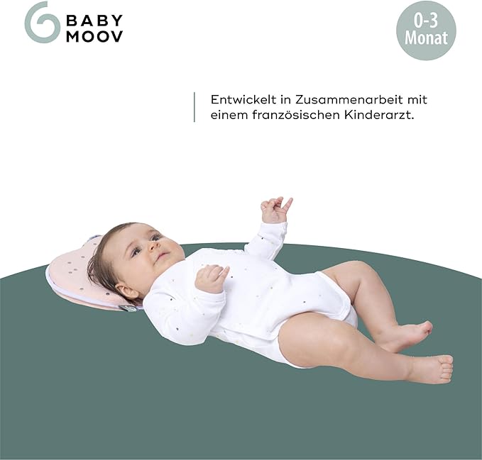 Babymoov Lovenest Original Pink Flat Headrest Baby Pillow Babymoov Yallatoys
