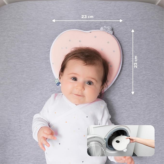 Babymoov Lovenest Original Pink Flat Headrest Baby Pillow Babymoov Yallatoys