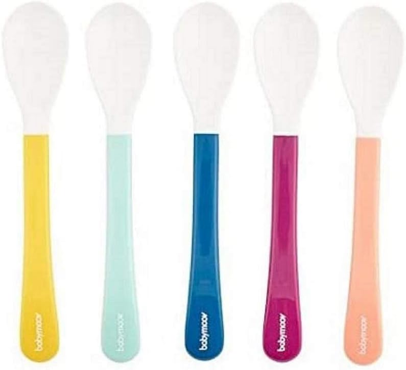 Babymoov Whitehead Set of 5 2nd Age Spoons Babymoov Yallatoys