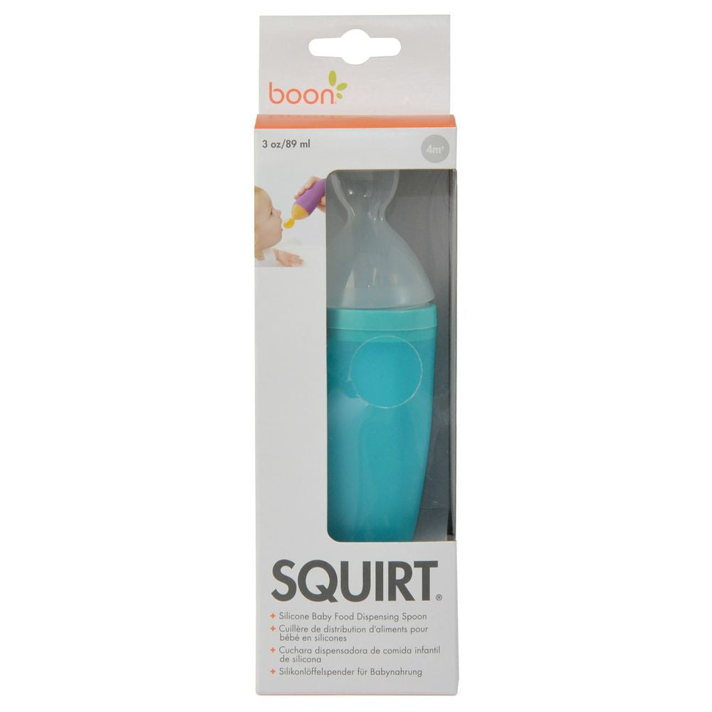 Boon Squirt Silicone Baby Food Dispensing Spoon Blue Boon Yallatoys