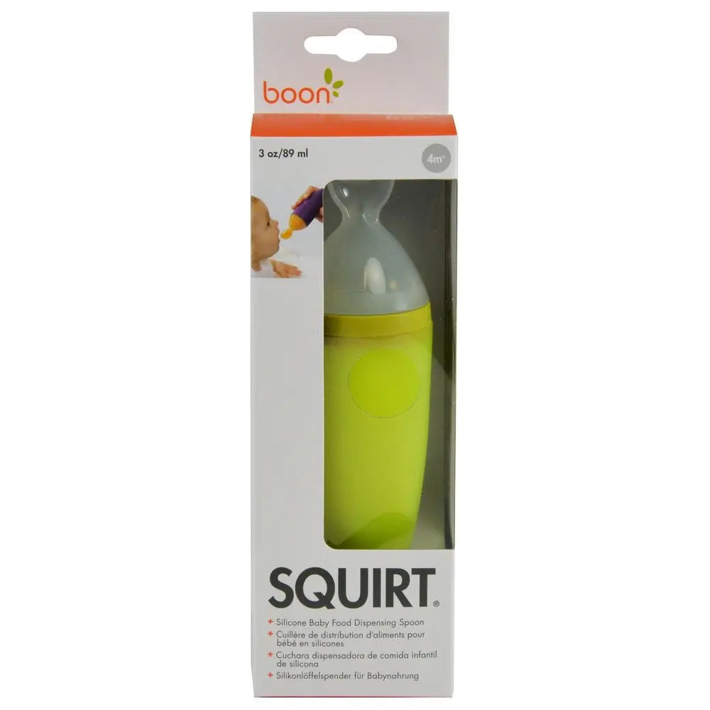 Boon Squirt Silicone Baby Food Dispensing Spoon Green 11 - 1 Boon Yallatoys