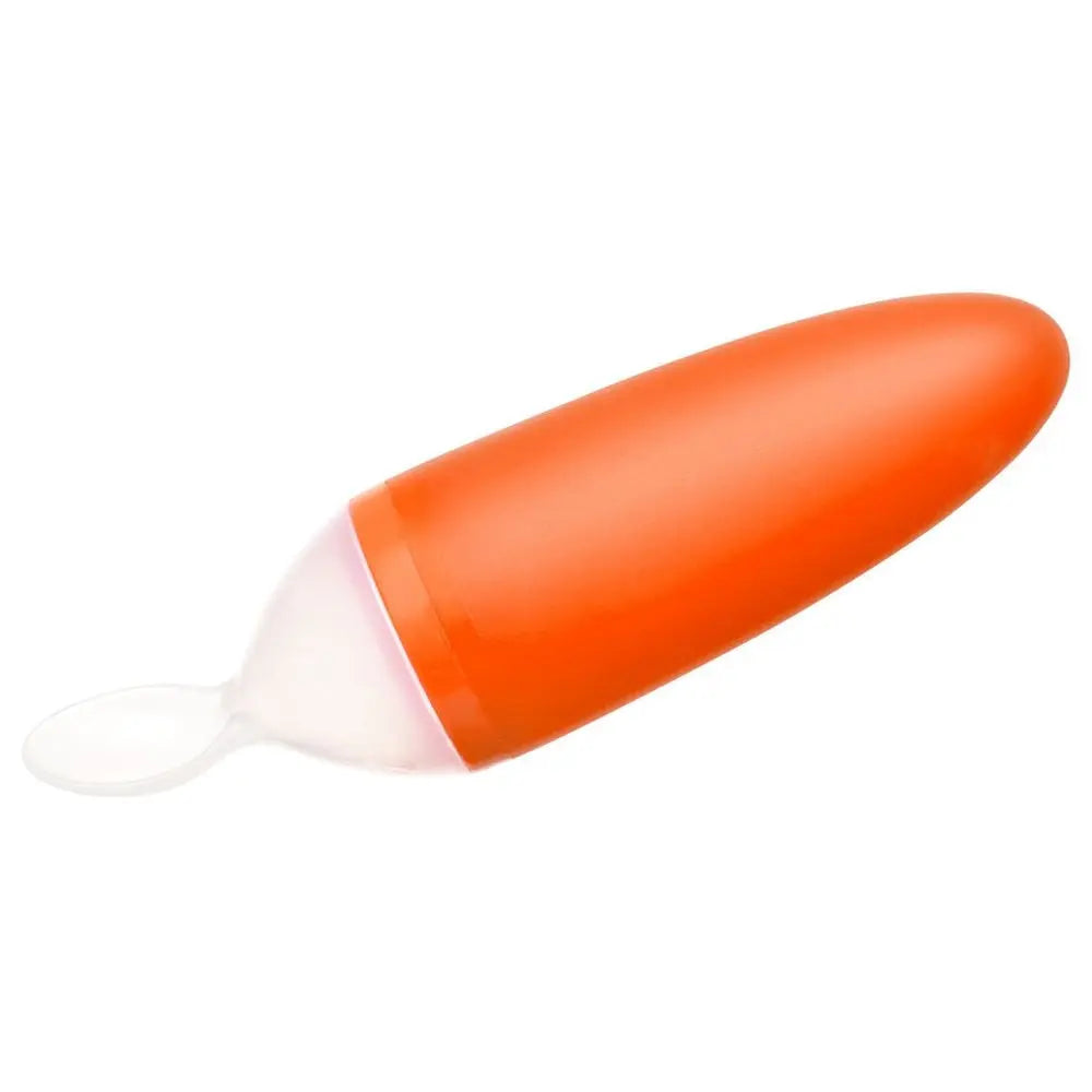 Boon Squirt Silicone Baby Food Dispensing Spoon Orange Boon Yallatoys