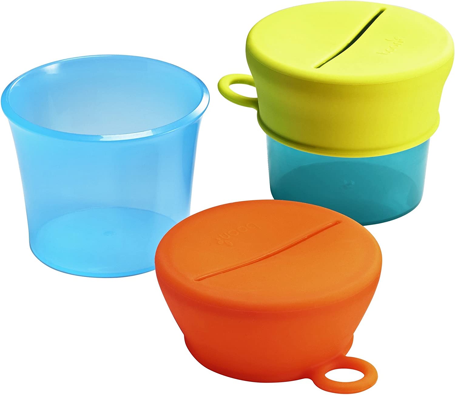 Boon Snug Snack Containers With Stretchy Silicone Lids  Girl Boon Yallatoys