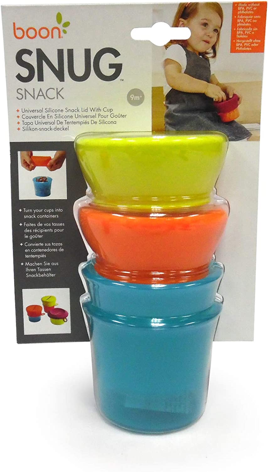Boon Snug Snack Containers With Stretchy Silicone Lids  Girl Boon Yallatoys