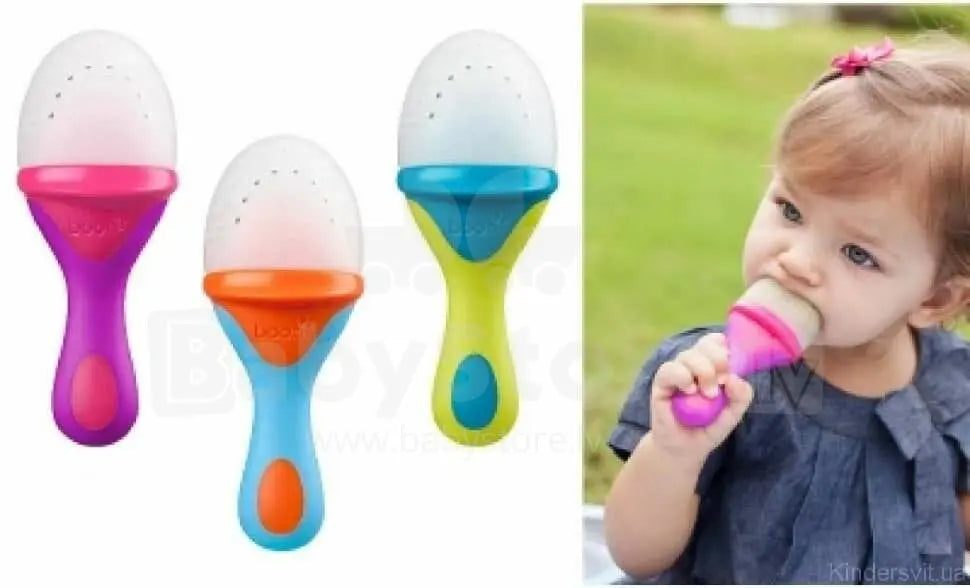 Boon Pulp Silicone Feeder Orange Blue Boon Yallatoys