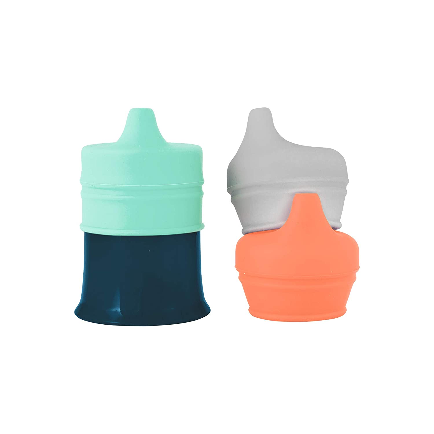 Boon Snug Stretchy Silicone Reusable Spout Lids Spout With Containers Boy Boon Yallatoys