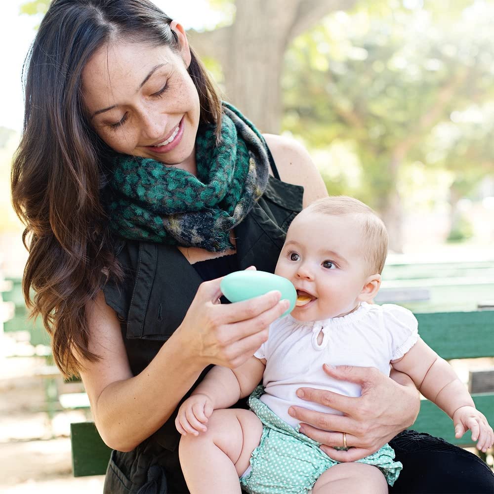Boon Squirt Silicone Baby Food Dispensing Spoon Green - 2 Boon Yallatoys