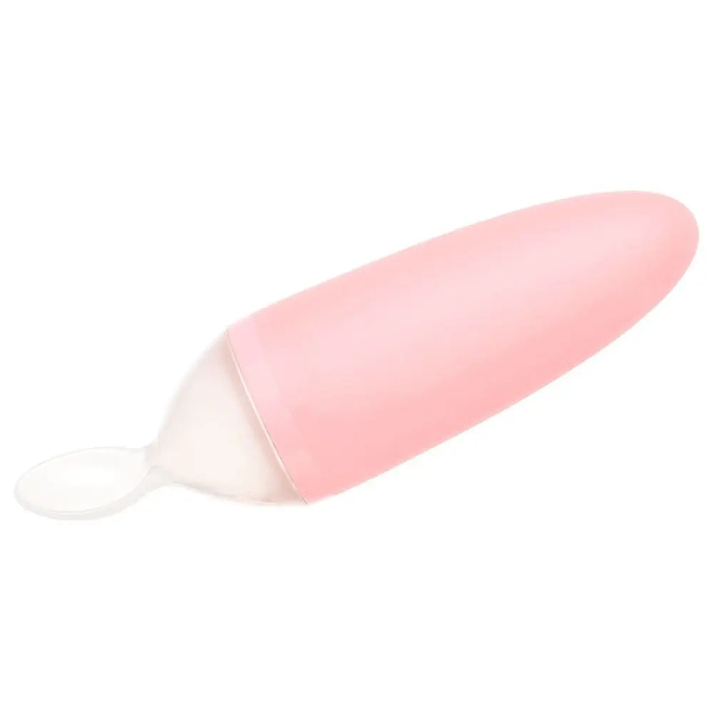 Boon Squirt Silicone Baby Food Dispensing Spoon  Light Pink Boon Yallatoys