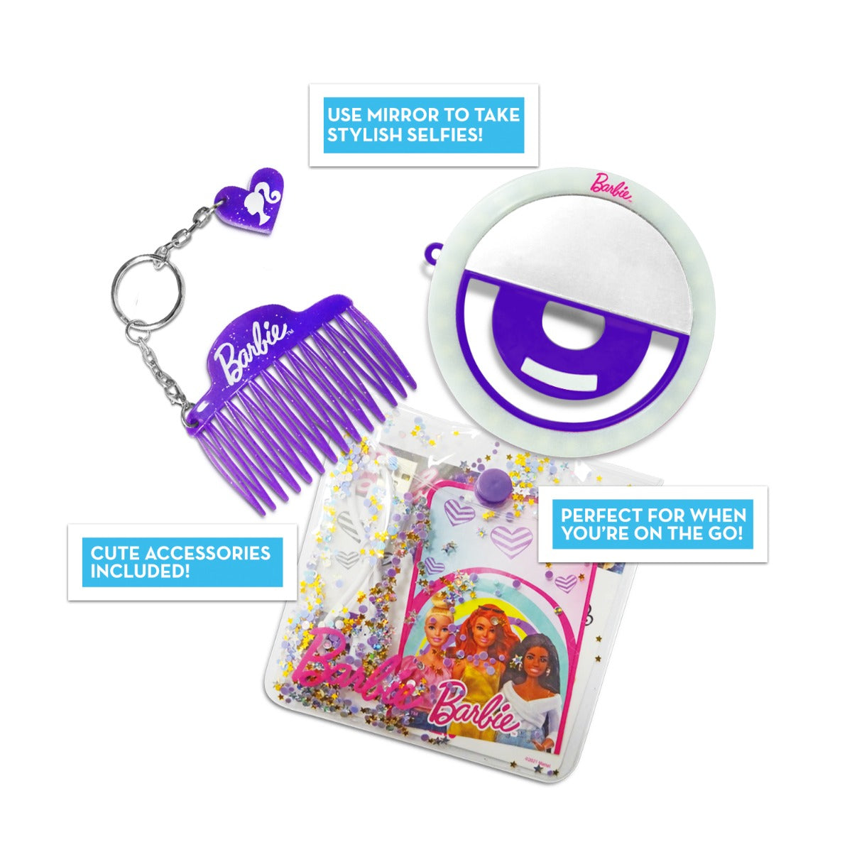 Buy Barbie Shine Bright LED Selfie Mirror (Sold Separately Subject to Availability) | Yallatoys.com
