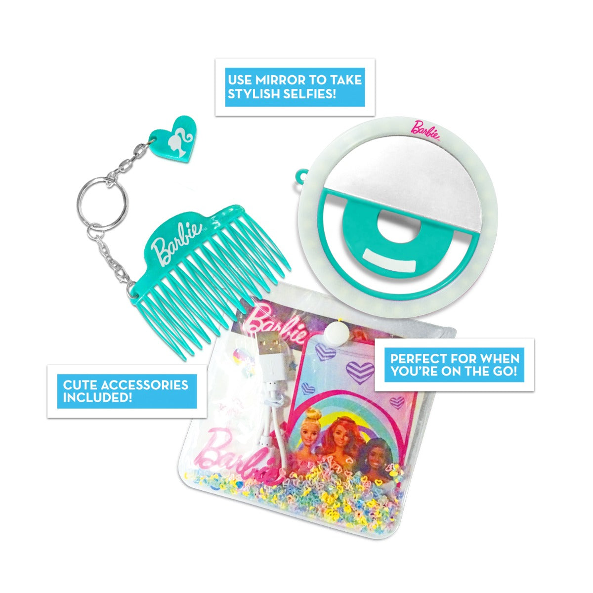 Buy Barbie Shine Bright LED Selfie Mirror (Sold Separately Subject to Availability) | Yallatoys.com