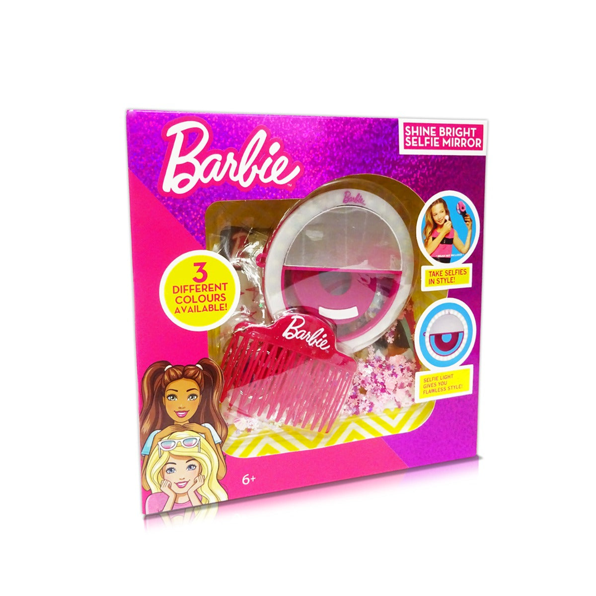Buy Barbie Shine Bright LED Selfie Mirror (Sold Separately Subject to Availability) | Yallatoys.com