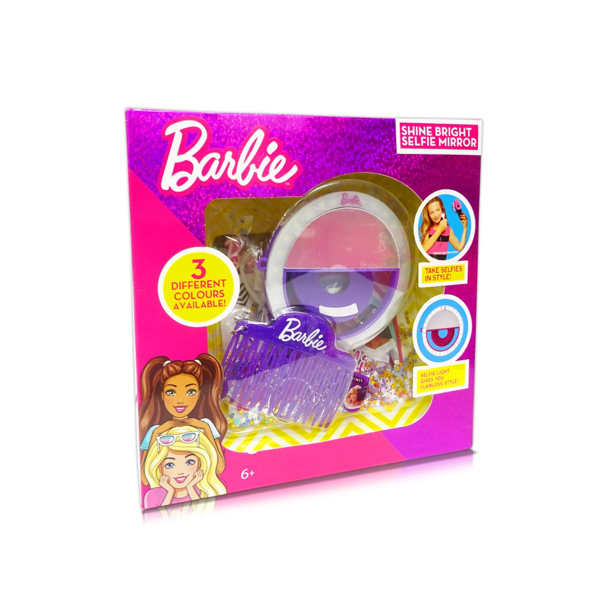 Buy Barbie Shine Bright LED Selfie Mirror (Sold Separately Subject to Availability) | Yallatoys.com