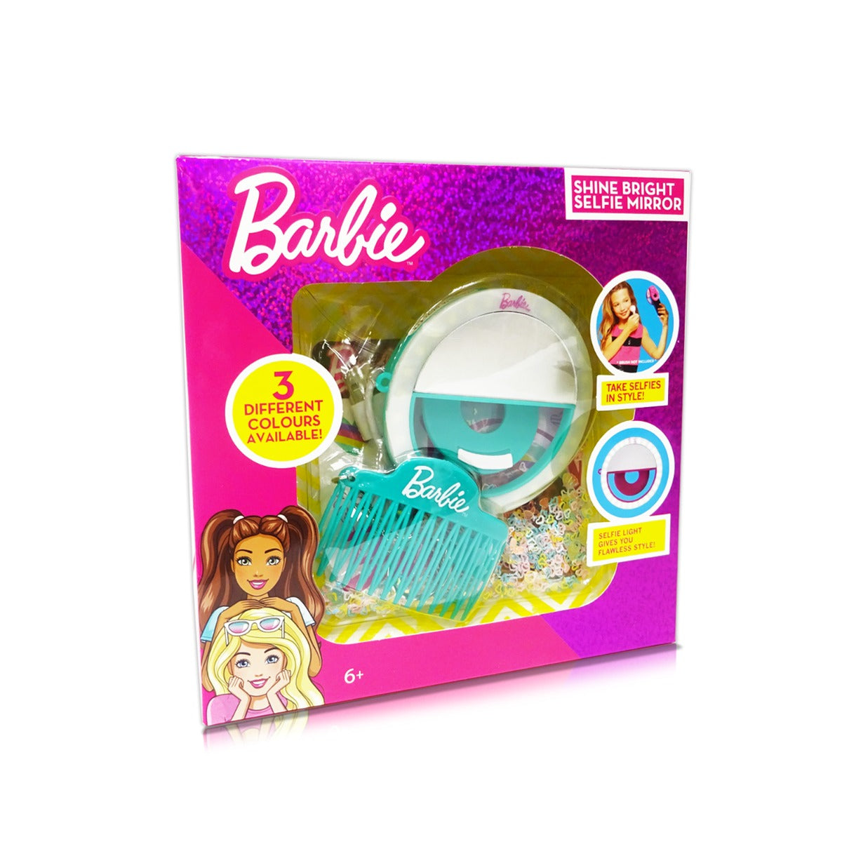 Buy Barbie Shine Bright LED Selfie Mirror (Sold Separately Subject to Availability) | Yallatoys.com