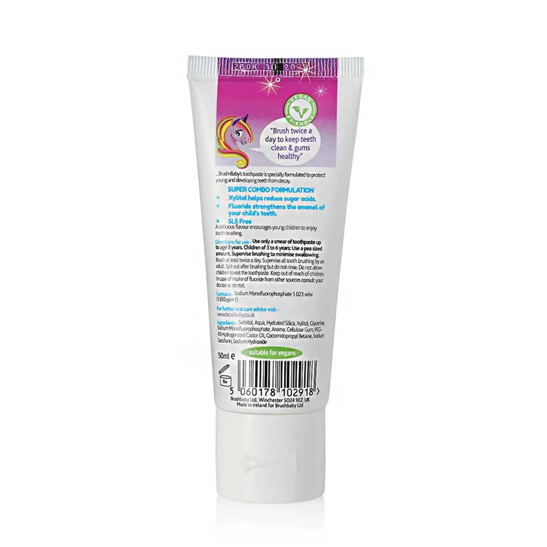 Brush Baby Strawberry Toothpaste 50Ml 1350Ppm Brush Baby Yallatoys
