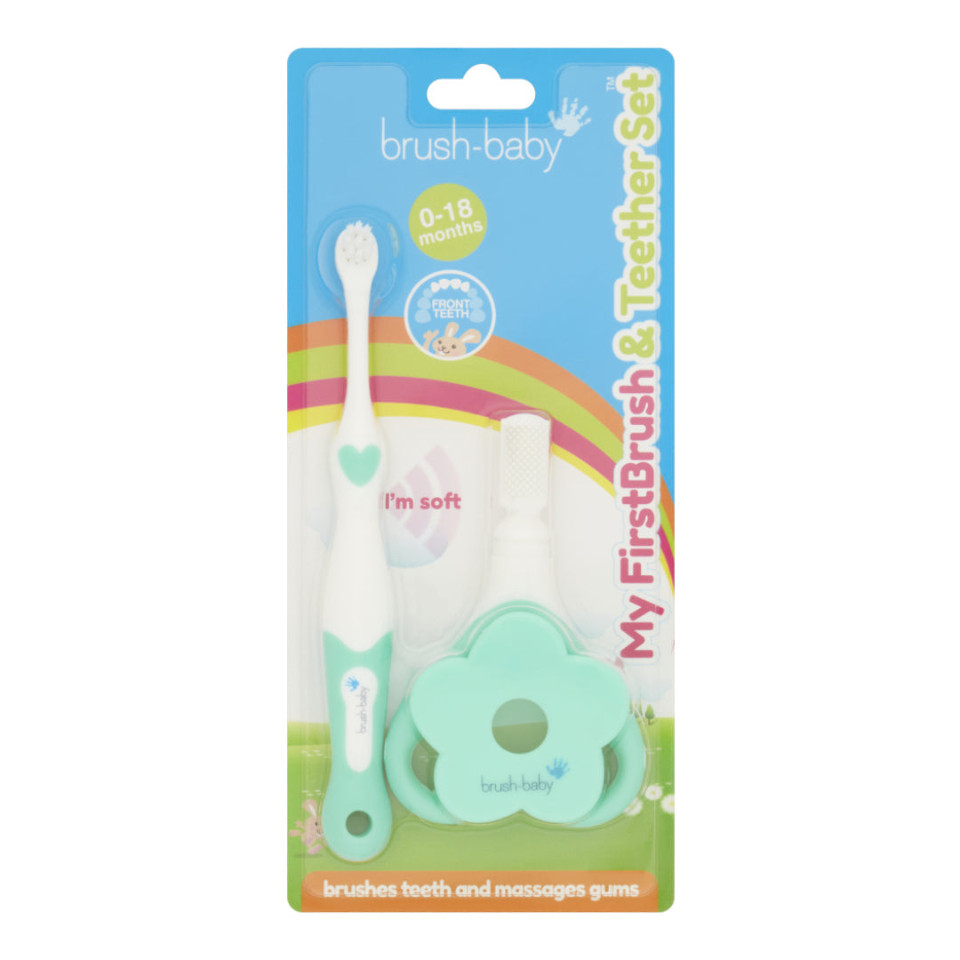 Brush Baby First Brush Teether  Set Brush Baby Yallatoys