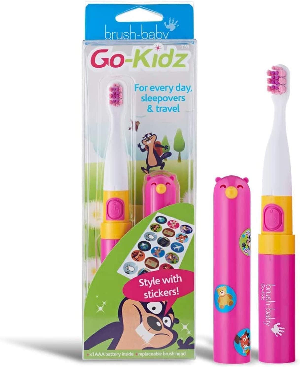 Brush Baby Go Kidz Electric Toothbrush  Assorted Colours Brush Baby Yallatoys