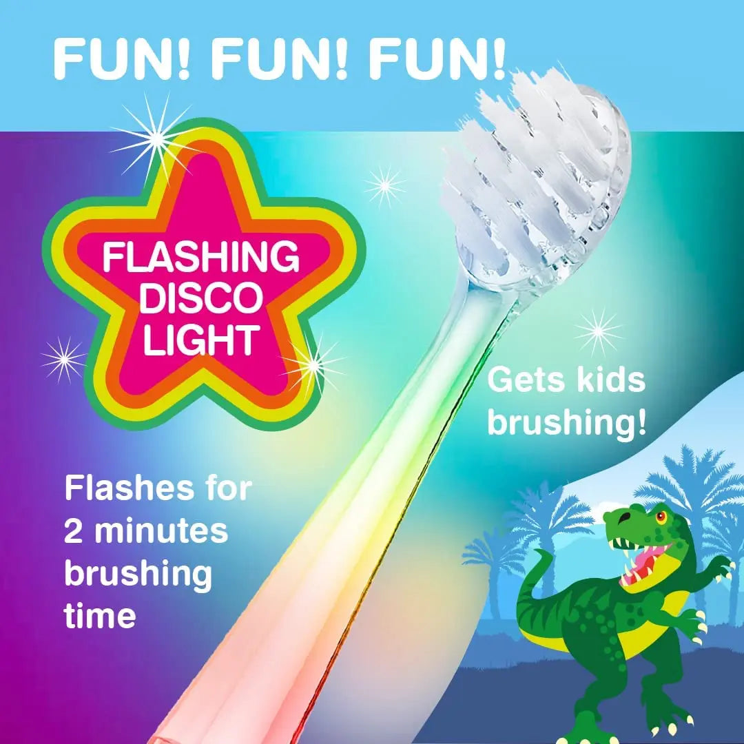 Brush Baby New Kidzsonic Dinosaur 3+ Electric Toothbrush Brush Baby Yallatoys