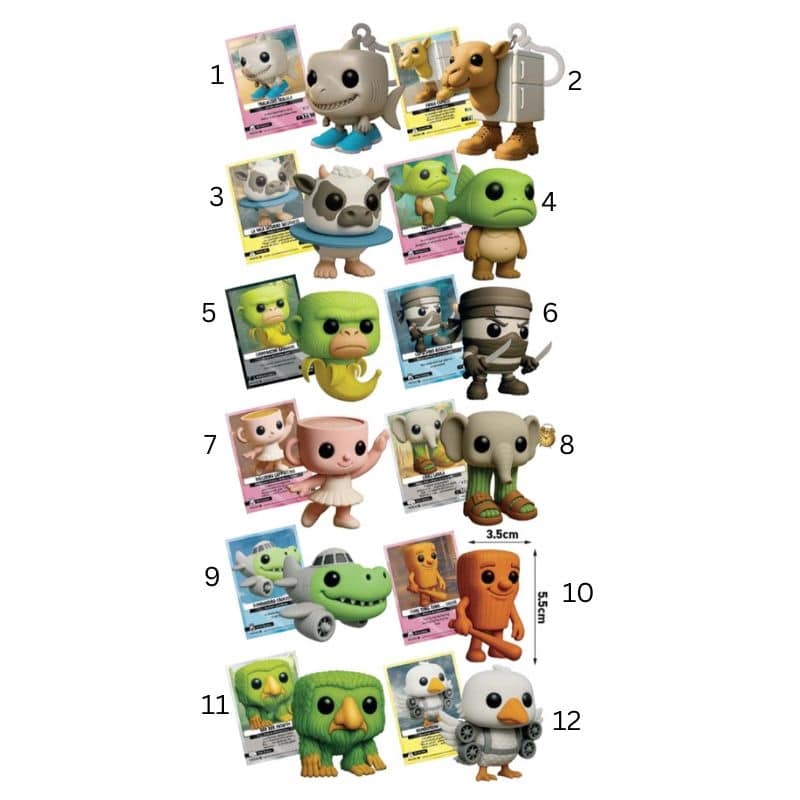 Buy Brainrot Alpha Series Psychedelic Universe Flowpack with 3D keychain (Sold Separately Subjected to Availability) | Yallatoys.com