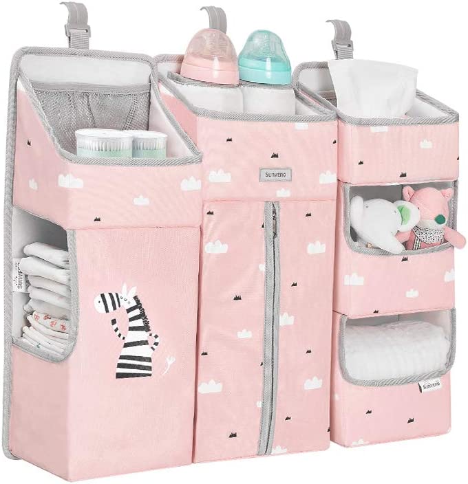 Sunveno  Baby Bedside Portable Crib Organizer Pink Sunveno Yallatoys