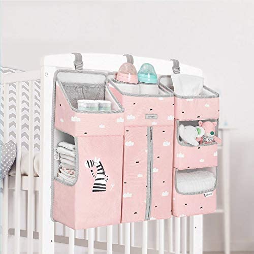 Sunveno  Baby Bedside Portable Crib Organizer Pink Sunveno Yallatoys