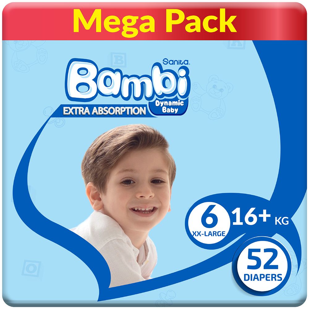Bambi Sanita Mega Xx-large 52pcs Bambi Yallatoys